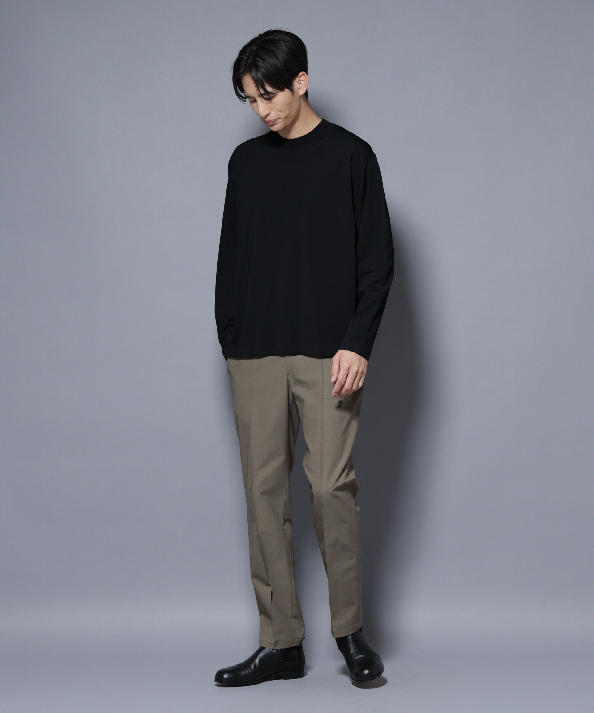 nano･universe「「ELITE 7 FUNCTION」クルーネックニット」|ニット・セーター|