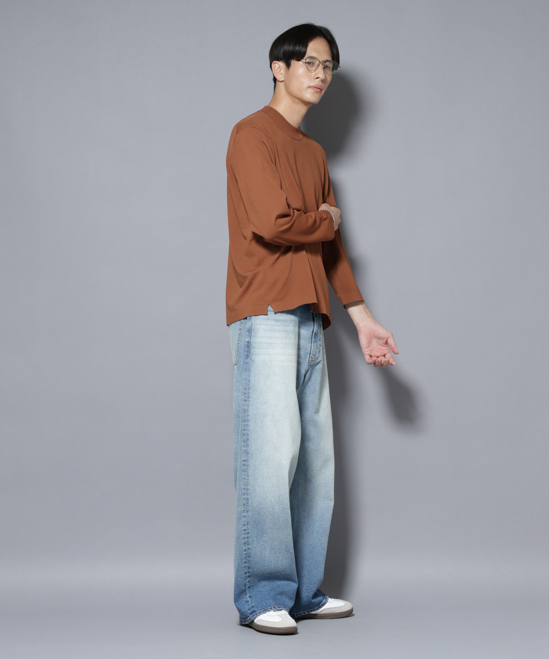 nano･universe「「ELITE 7 FUNCTION」クルーネックニット」|ニット・セーター|