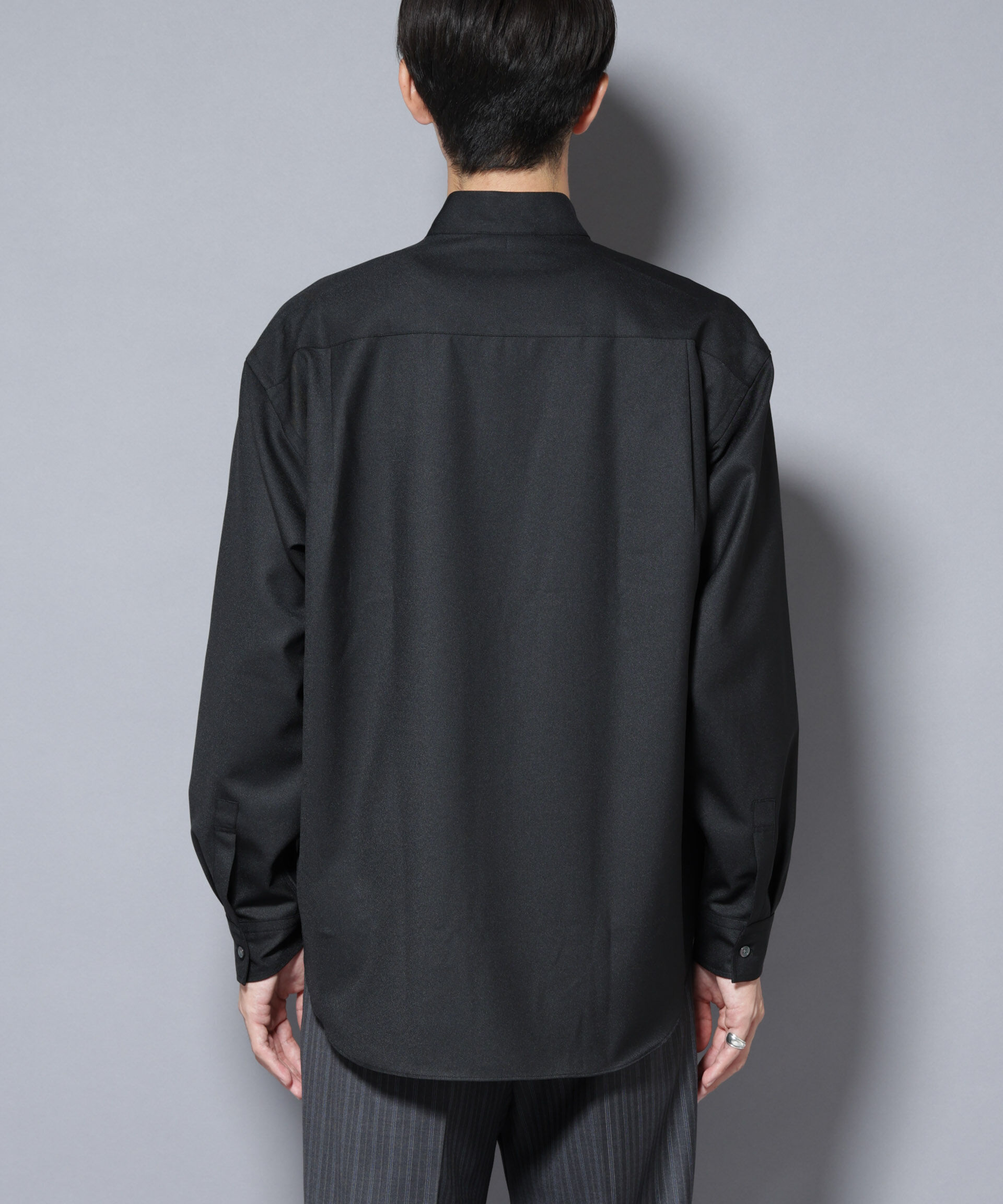 nano･universe「｢Gavante｣ ドライギャバスタンドカラーシャツ」|シャツ・ブラウス|