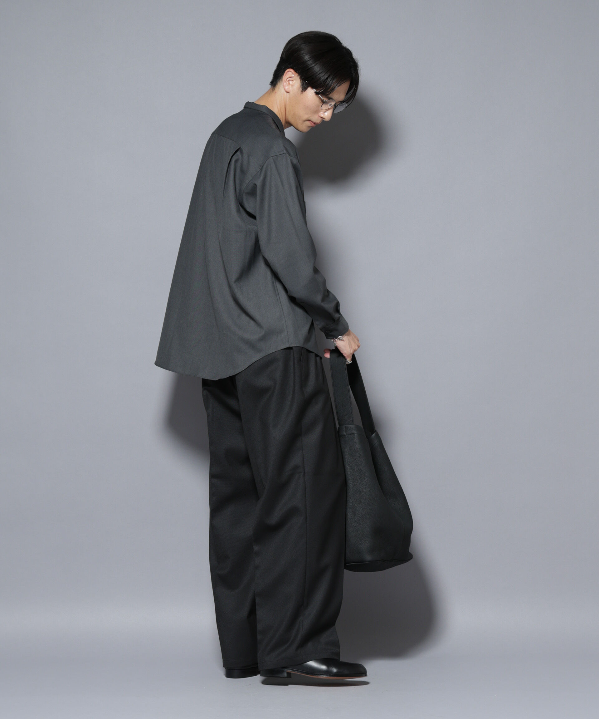 nano･universe「｢Gavante｣ ドライギャバスタンドカラーシャツ」|シャツ・ブラウス|