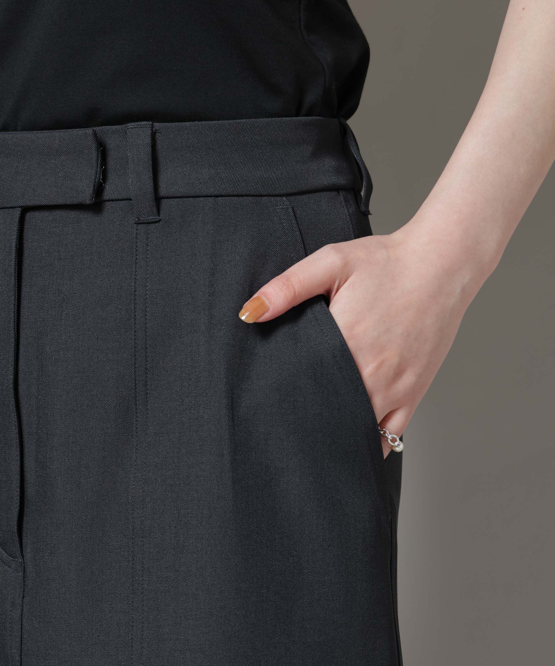 nano･universe「ポケットディティールナロースカート(セットアップ可)」|スカート|