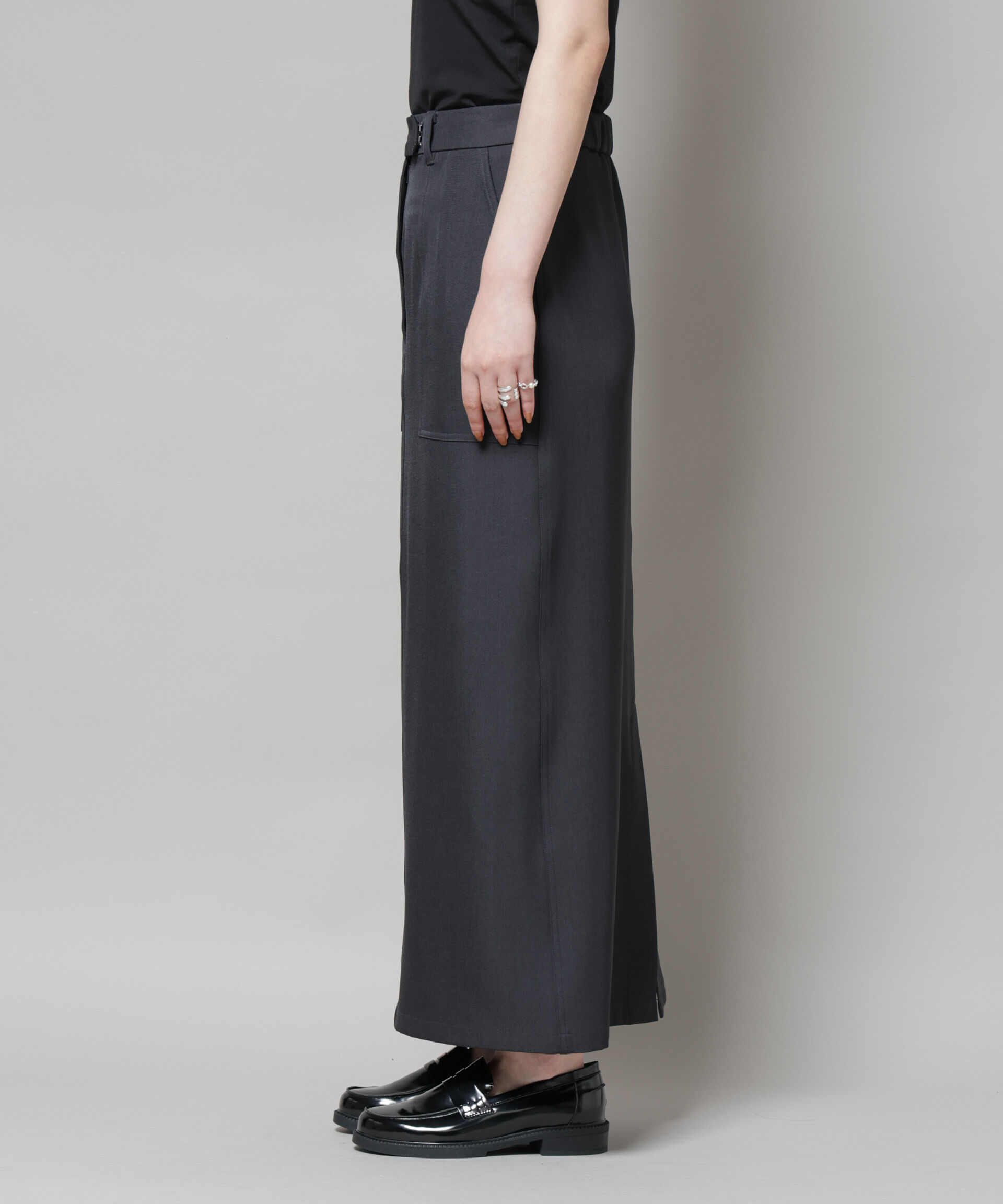 nano･universe「ポケットディティールナロースカート(セットアップ可)」|スカート|