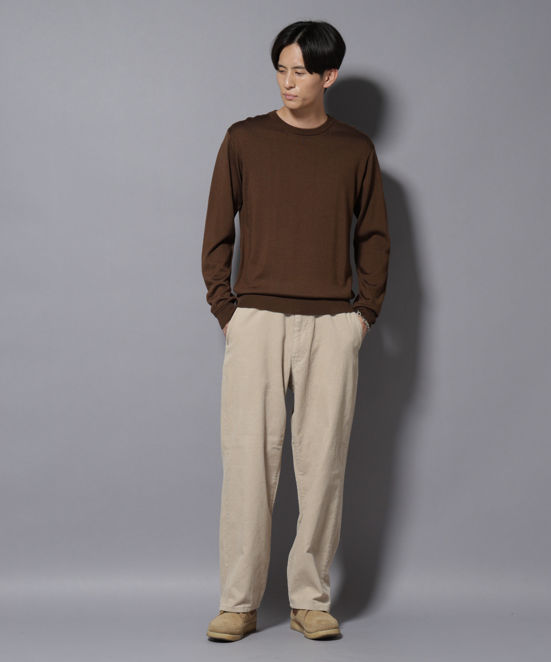 nano･universe「コーデュロイイージーバギーパンツ」|チノ|