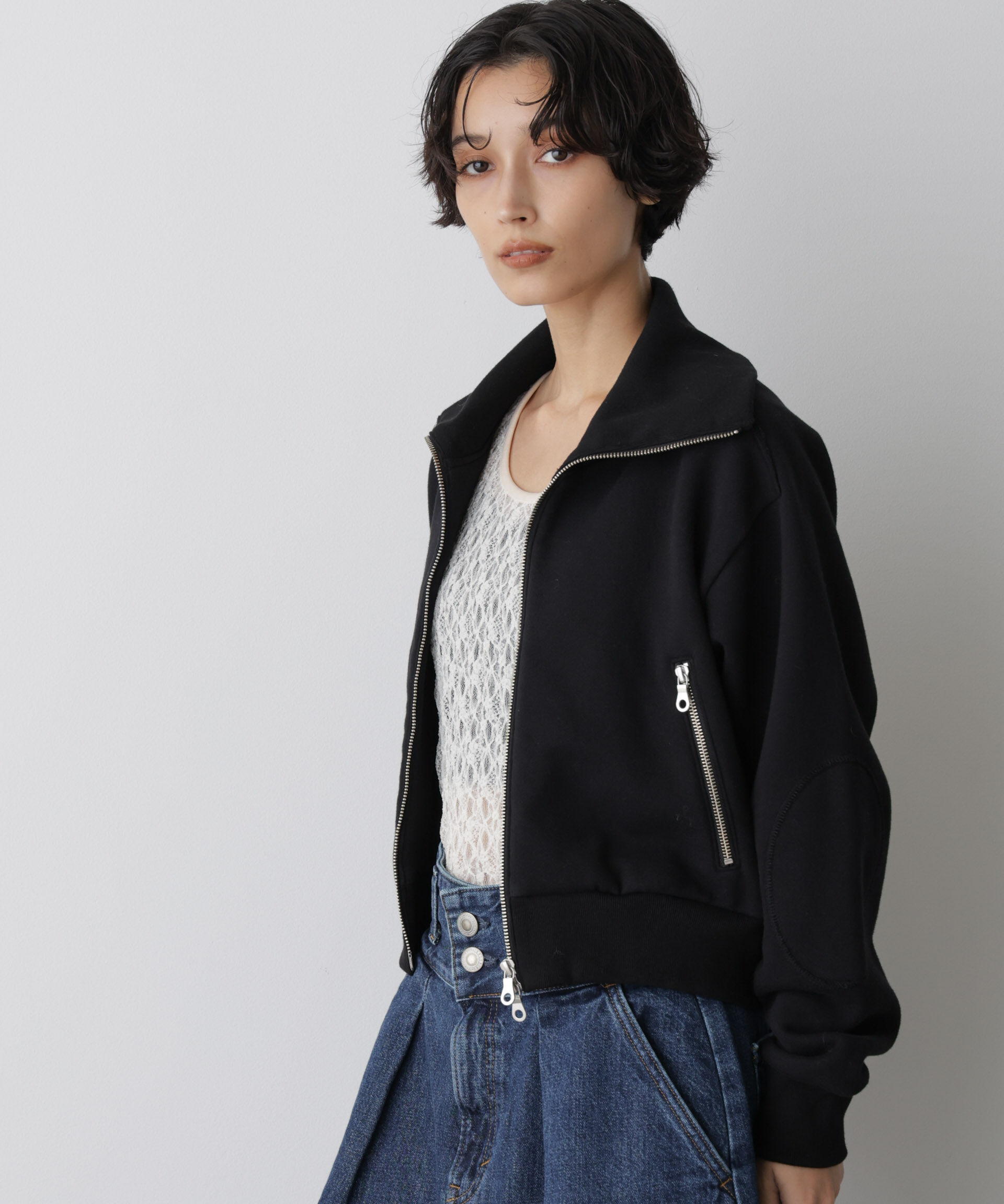  「「STEVELOUR」コンパクトダブルジップスウェット」|スウェット・ジャージ|