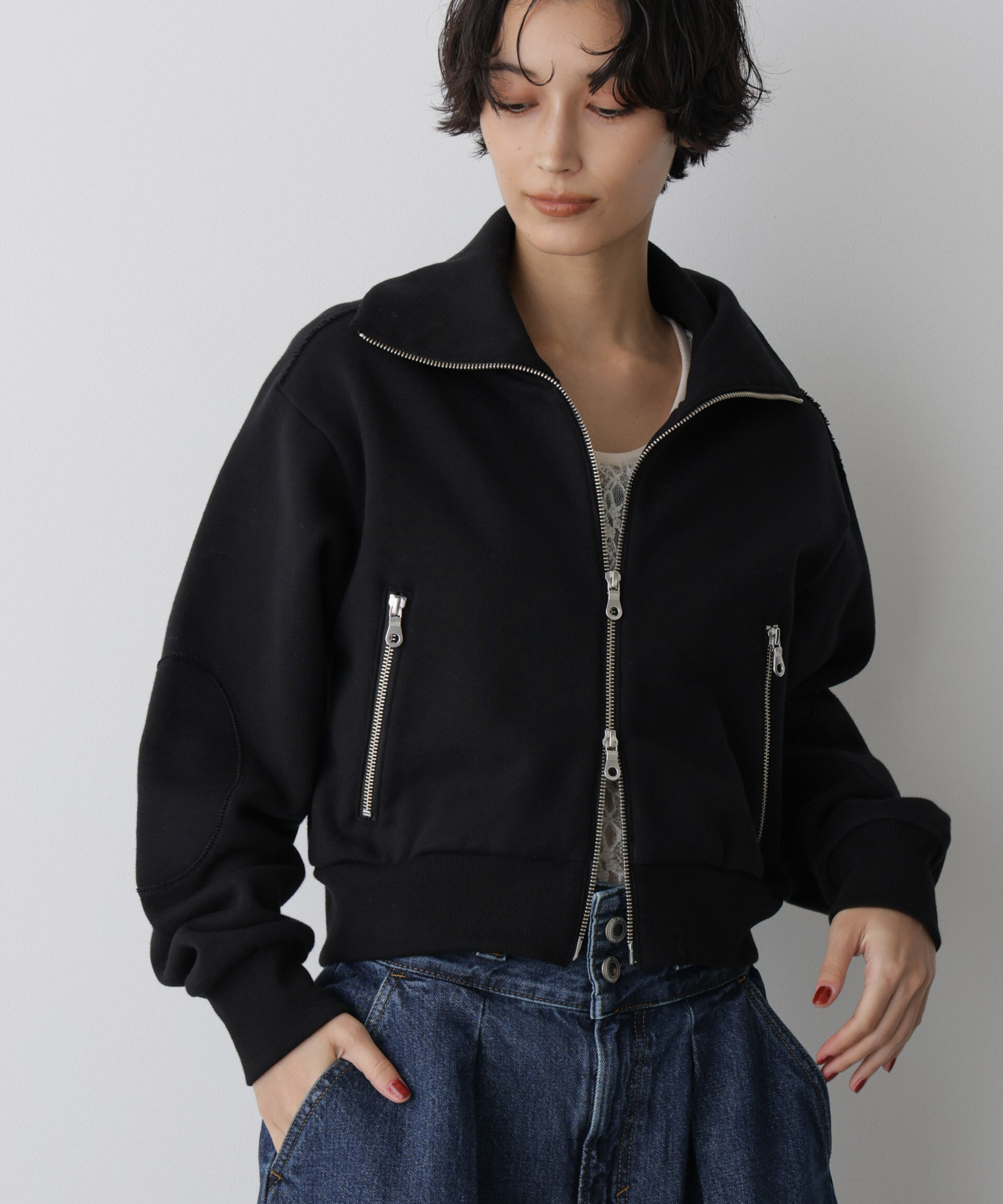  「「STEVELOUR」コンパクトダブルジップスウェット」|スウェット・ジャージ|