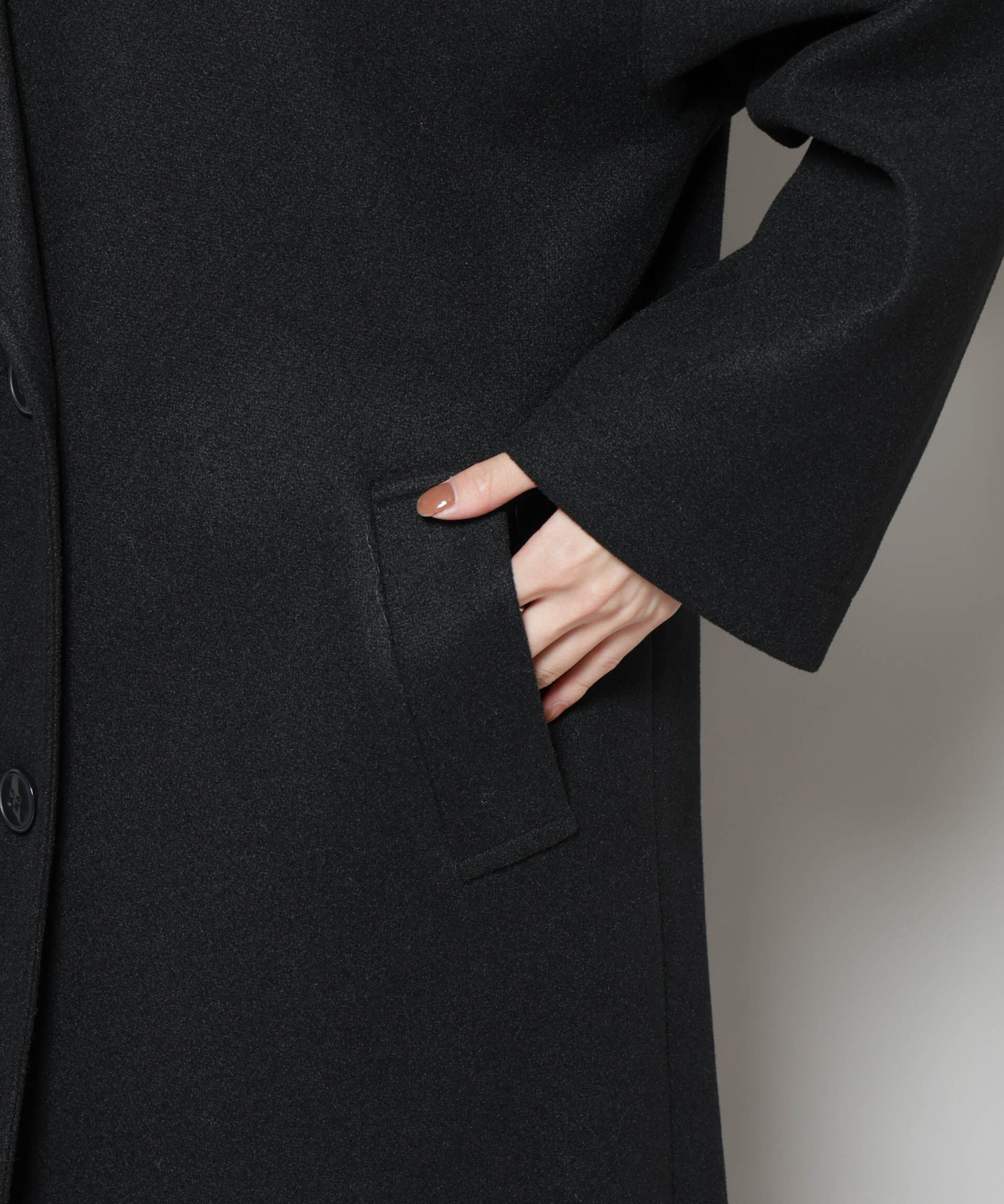 nano･universe「メルトンジャージーチェスターロングコート」|その他|