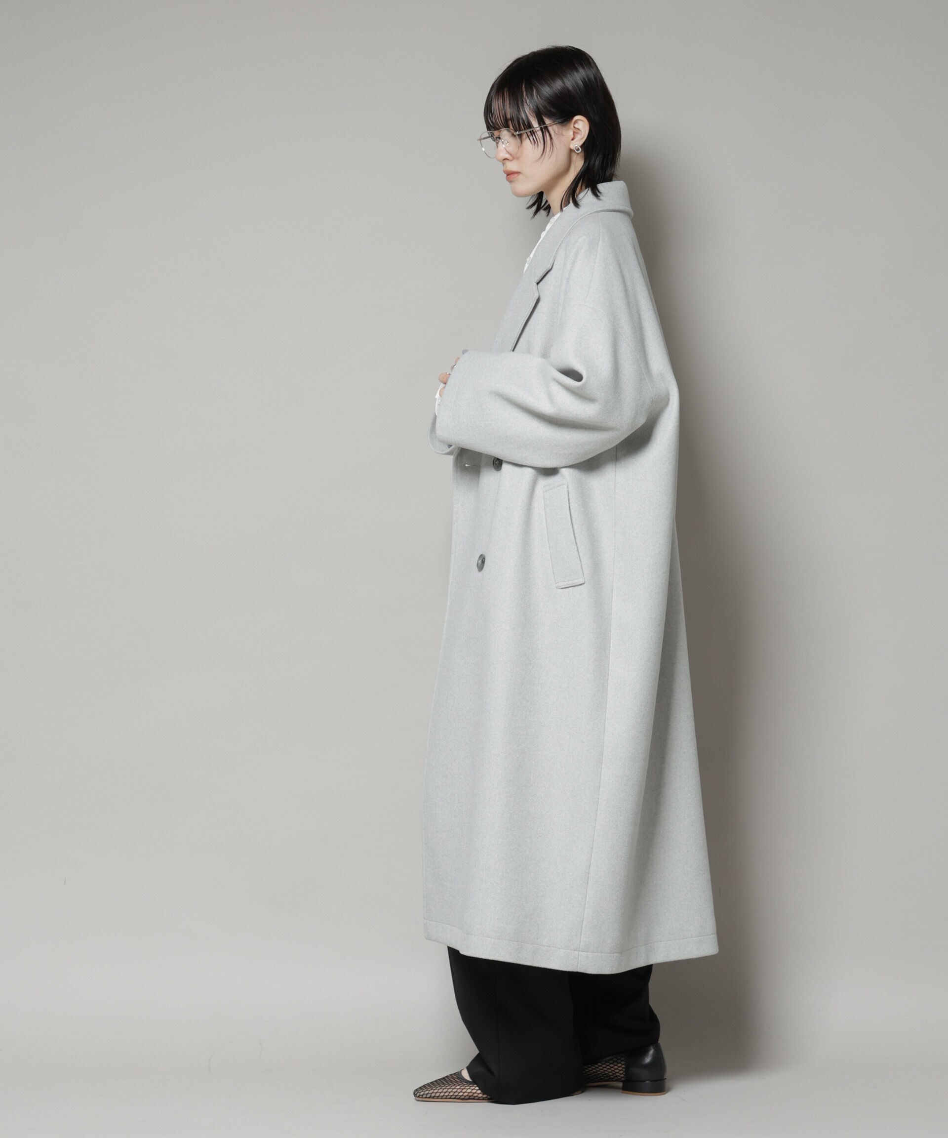 nano･universe「メルトンジャージーチェスターロングコート」|その他|