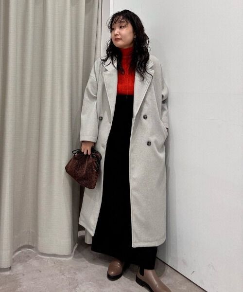 nano･universe「メルトンジャージーチェスターロングコート」|その他|