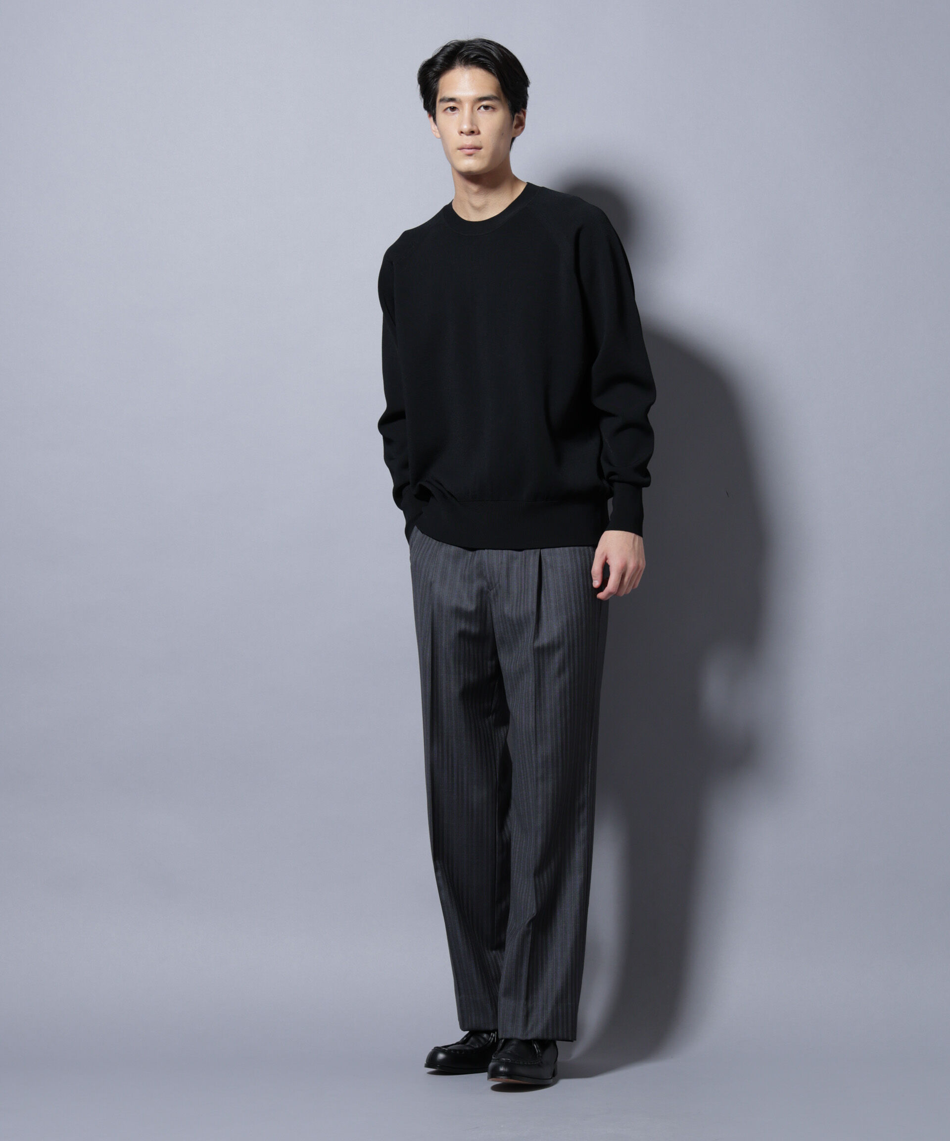 nano･universe「ELITE 7 FUNCTION W-FACE クルーネック」|ニット・セーター|