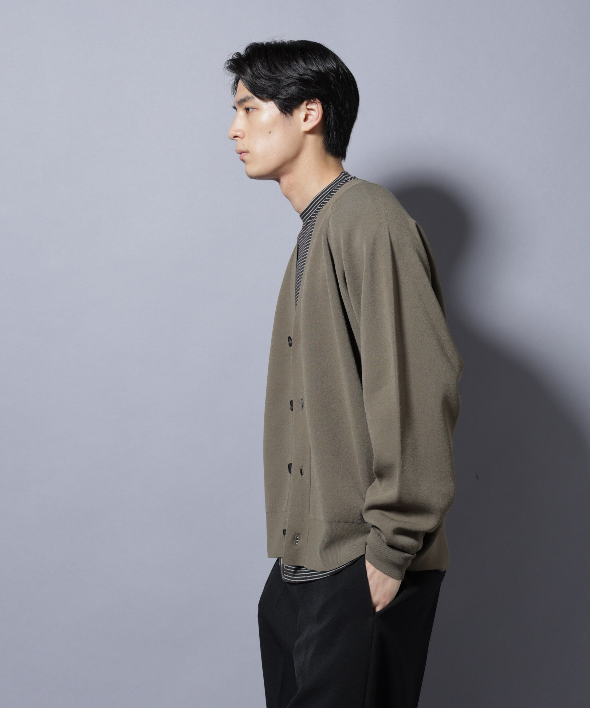 nano･universe「ELITE 7 FUNCTION W-FACE カーディガン」|ニット・セーター|