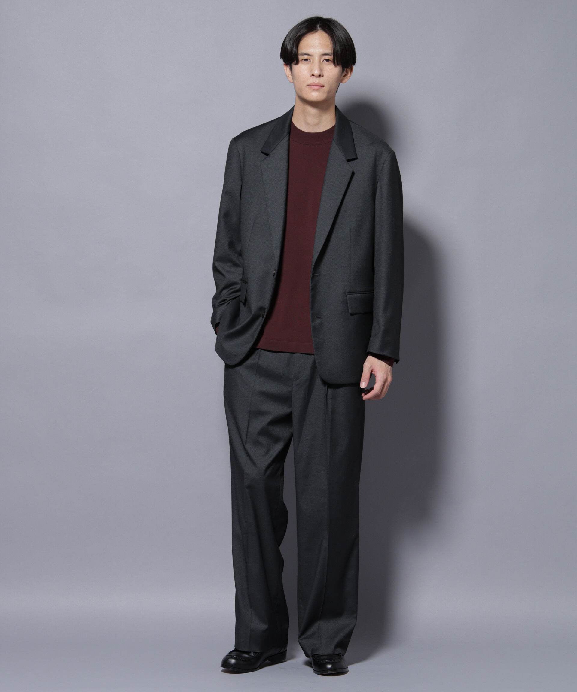 nano･universe「DELEGANTEｴｱﾘｰｻｷｿﾆｰ ｸﾞﾘｯﾀｰｽﾄﾗｲﾌﾟﾃｰﾗｰﾄﾞｼﾞｬ」|テーラードジャケット|