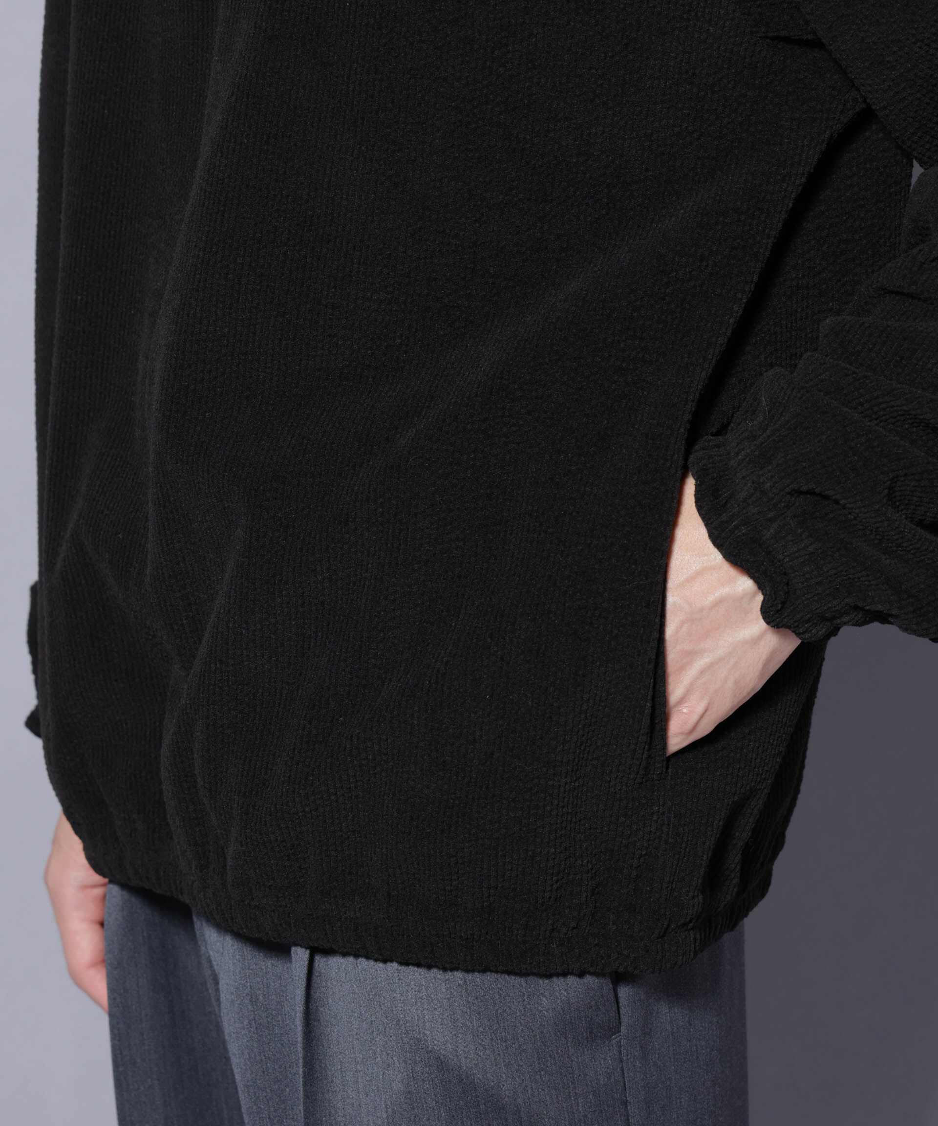 nano･universe「モールJQDコーデュロイハーフジッププルオーバー」|Tシャツ・カットソー|