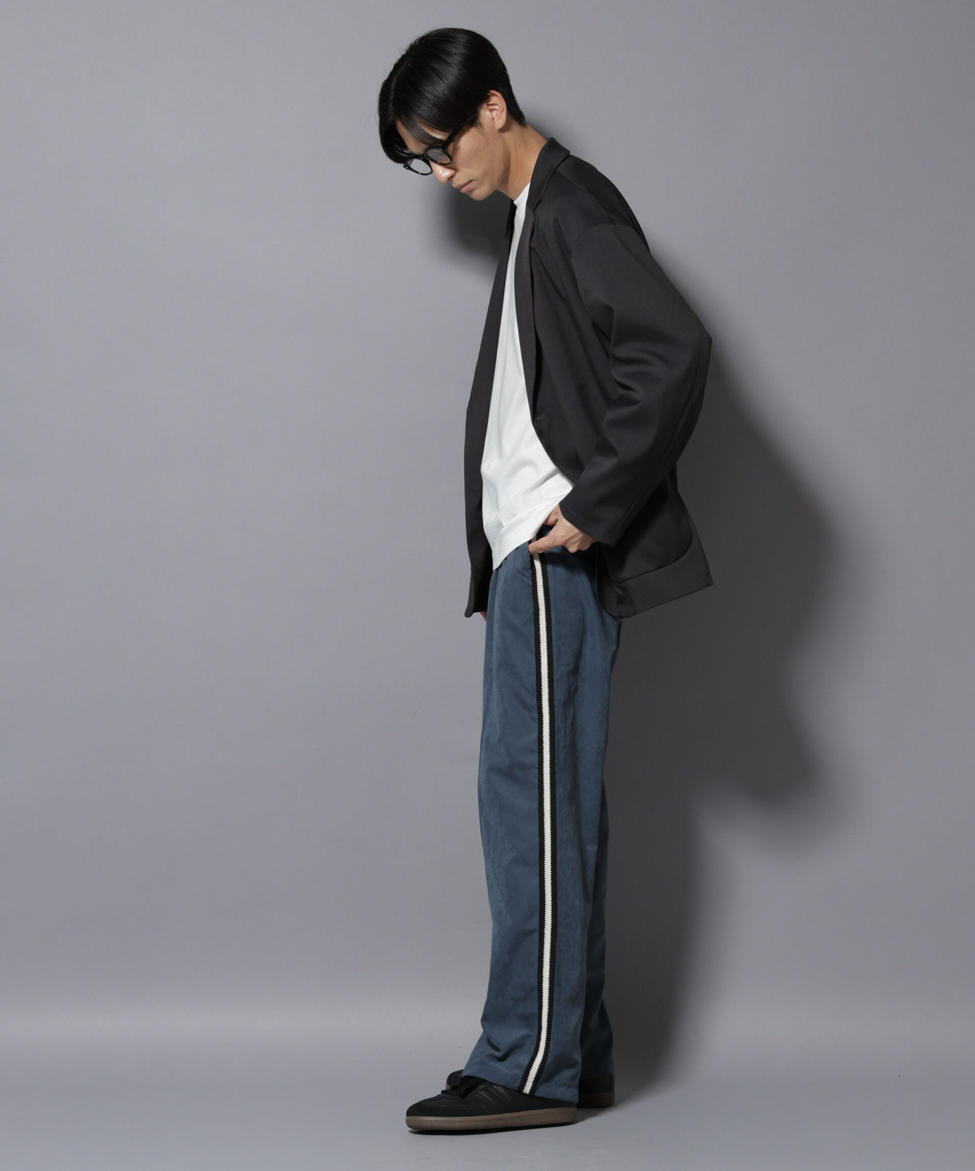 nano･universe「NORMANBROS別注 トラックパンツ」|チノ|