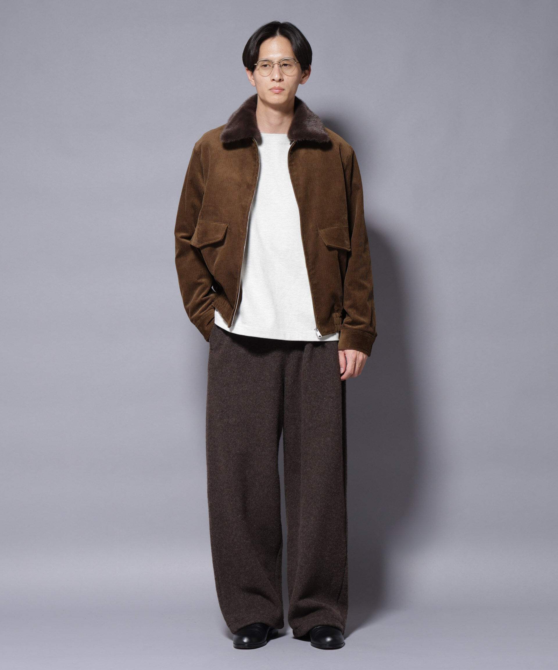 nano･universe「MIYATA&times;NANO JAPANMADE　ウールコットンイージーパンツ」|チノ|