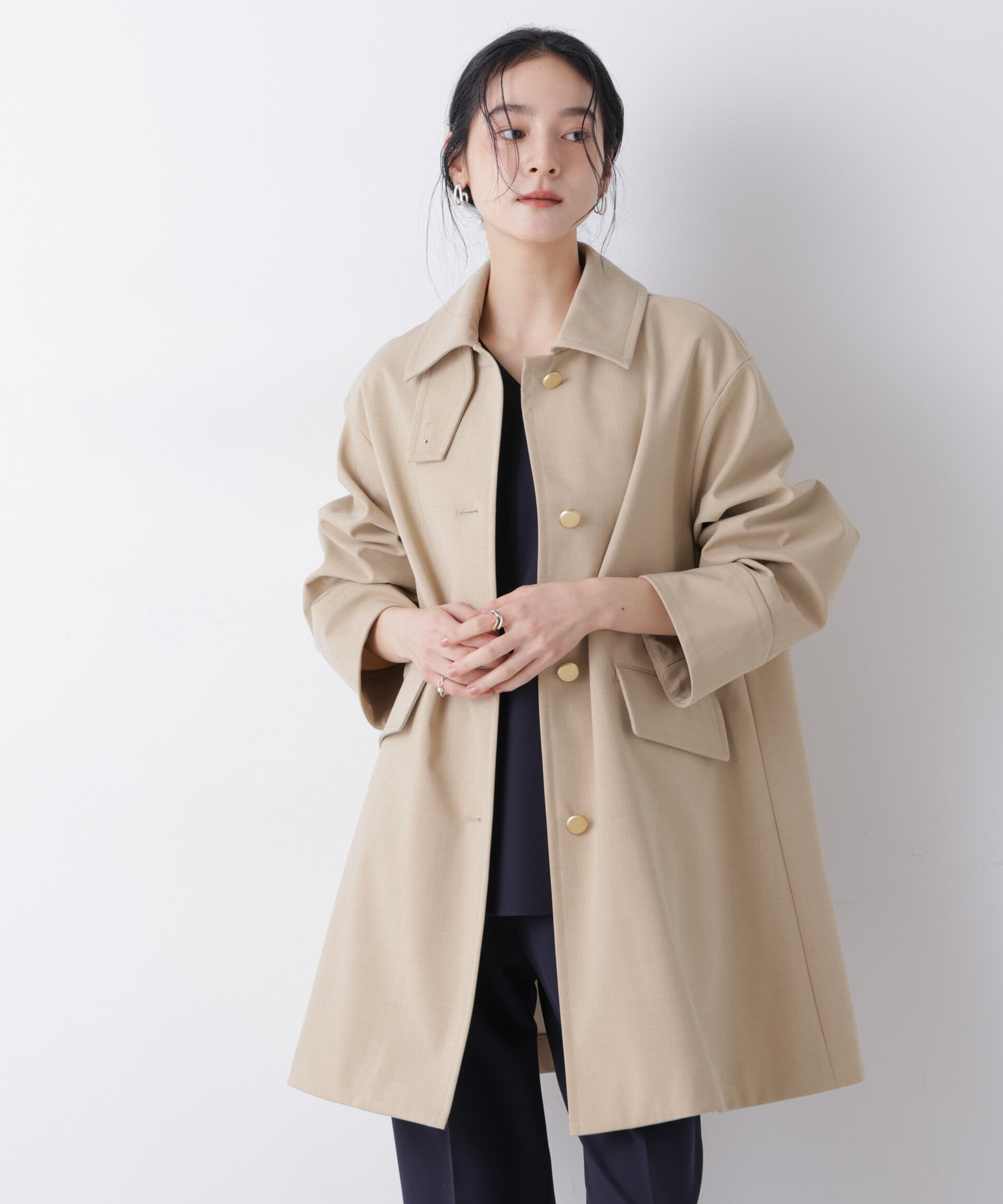 nano･universe「ボンディングステンカラーコート」|その他|