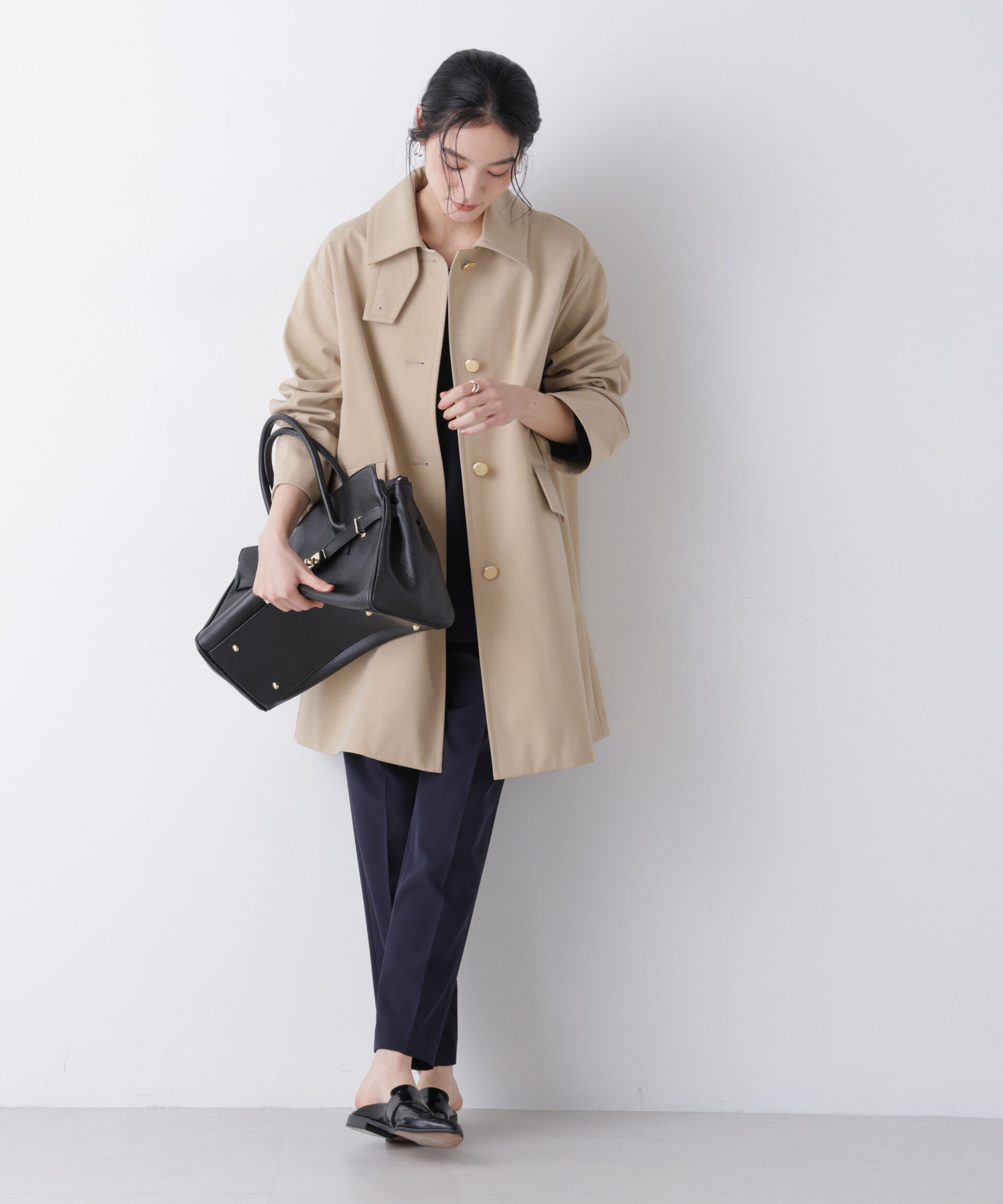 nano･universe「ボンディングステンカラーコート」|その他|