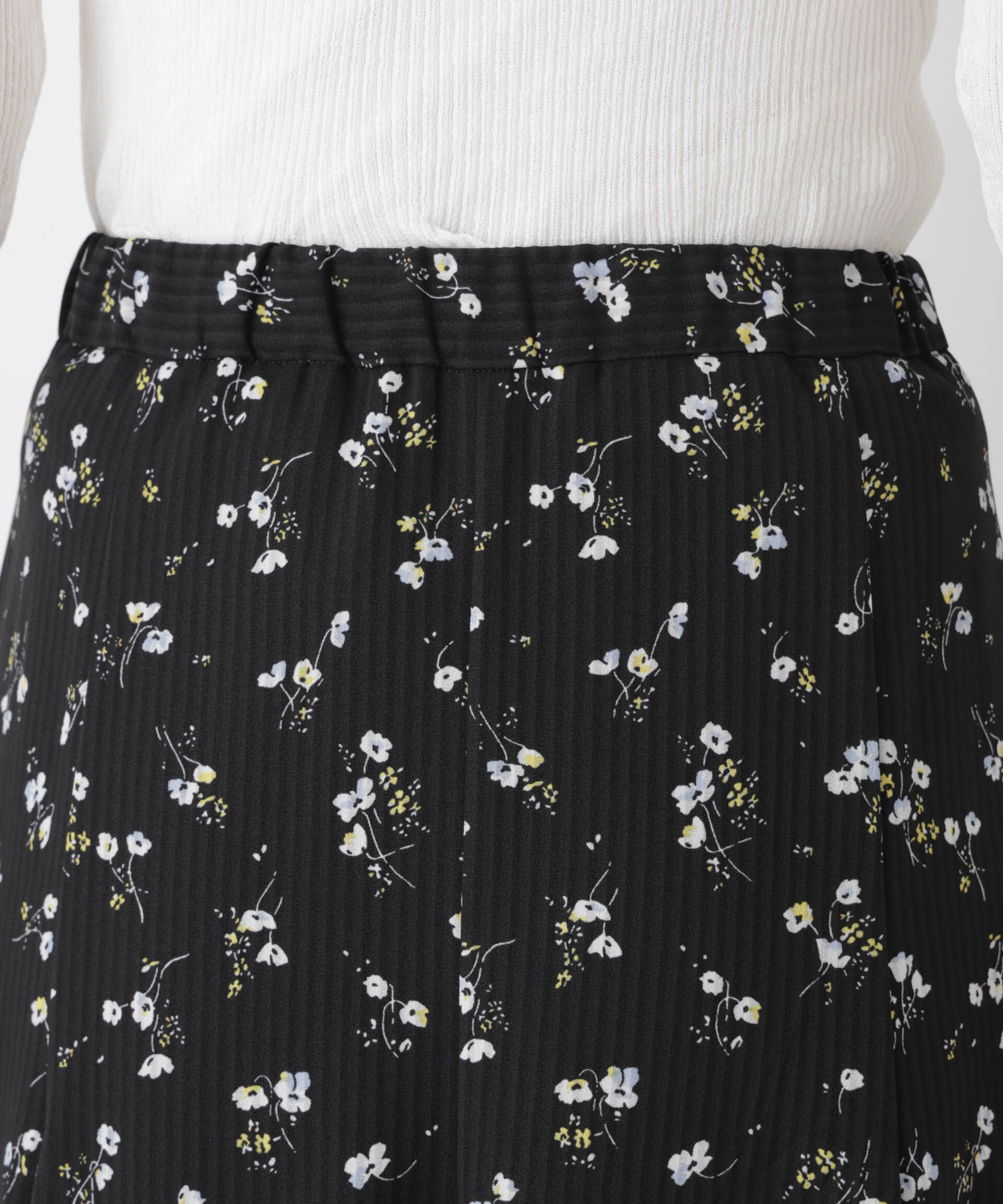 nano･universe「フラワープリントイレヘムタックフレアスカート(セットアップ可)」|スカート|