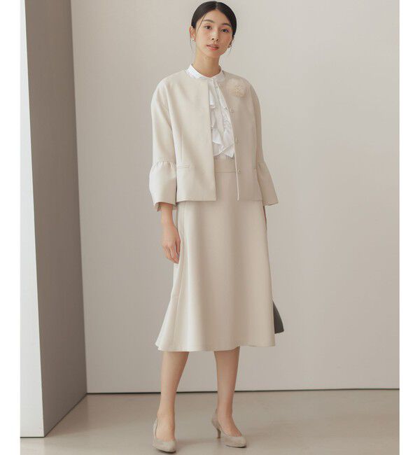 組曲「【KUMIKYOKU NAVY】コンフォータブルドレープ フレアスカート」|スカート|