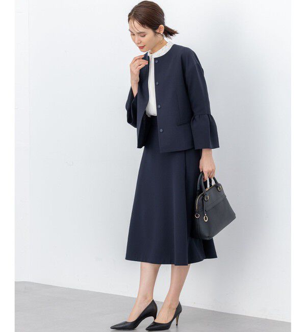 組曲「【KUMIKYOKU NAVY】コンフォータブルドレープ フレアスカート」|スカート|