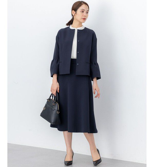 組曲「【KUMIKYOKU NAVY】コンフォータブルドレープ フレアスカート」|スカート|