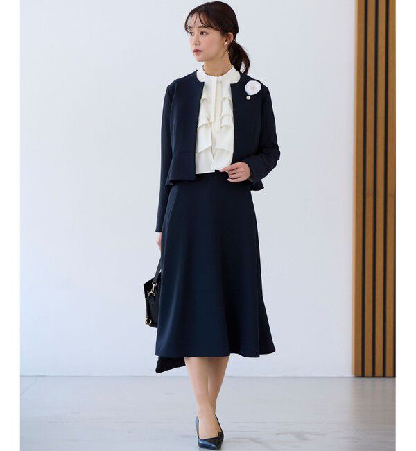 組曲「【KUMIKYOKU NAVY】コンフォータブルドレープ フレアスカート」|スカート|