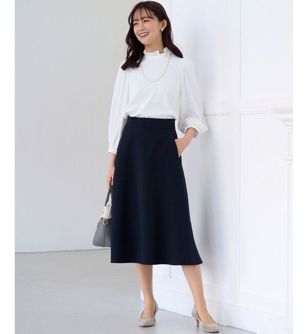 組曲「【KUMIKYOKU NAVY】コンフォータブルドレープ フレアスカート」|スカート|