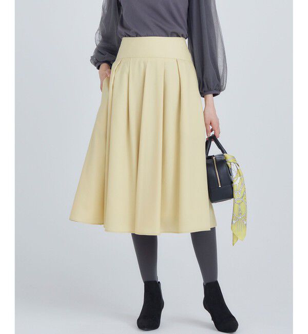 組曲「タックフレアカラースカート」|スカート|ﾄﾞﾗｲｲｴ