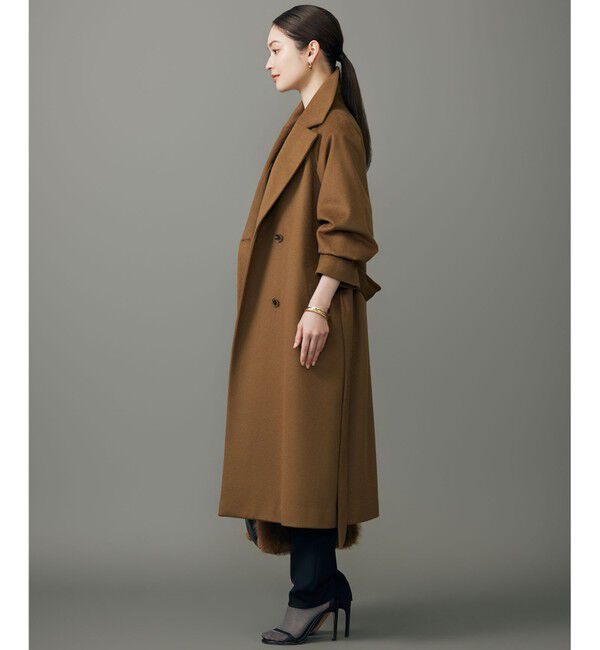 自由区「【SHIHOさん着用】Super100sライトビーバーロング コート」|その他|