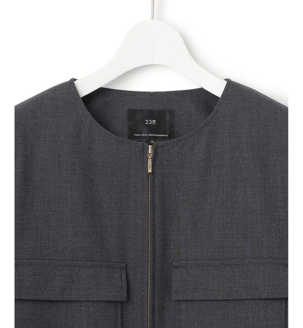 23区「【セットアップ対応】TWマットクロス ブルゾン」|ブルゾン・スタジャン|