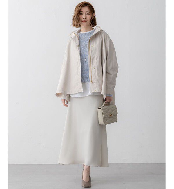 23区「【VERY3月号掲載/撥水加工】ライトツイル フーディーアウター」|ミリタリー・モッズコート|