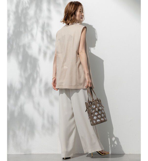 23区「【一部店舗限定/吸水速乾/UVカット/接触冷感/洗える】ストレッチジョーゼット オールインワン」|オールインワン|