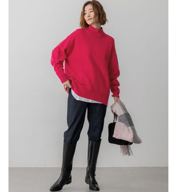 23区「カシミヤ チェック マフラー」|マフラー|