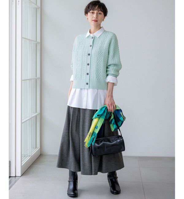 23区「カシミヤ チェック マフラー」|マフラー|