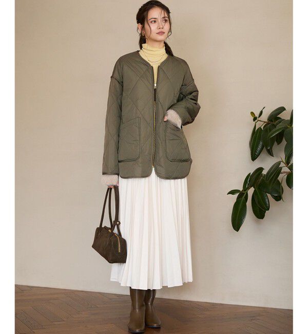 23区「【SLOW/一部店舗限定】中綿 パデットアウター」|ダウン|