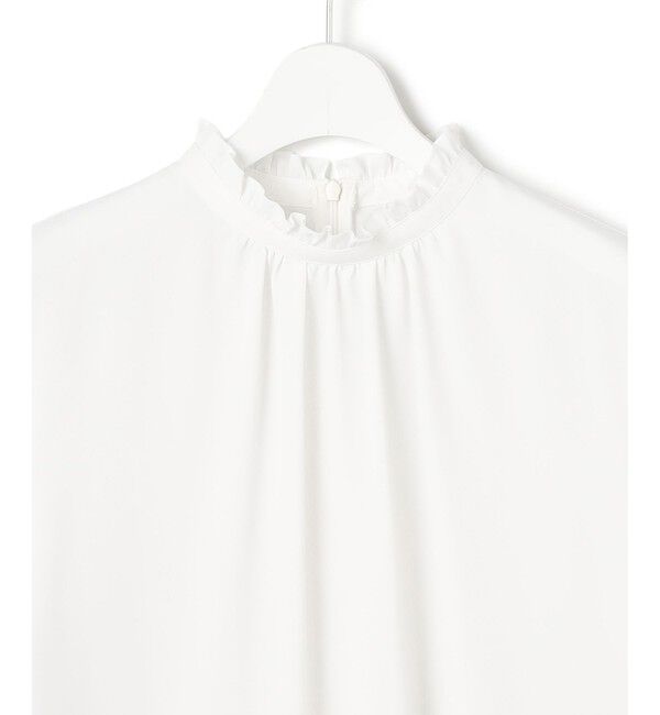 23区「【VERY掲載】バックサテンアムンゼン フリルデザインシャツ」|シャツ・ブラウス|