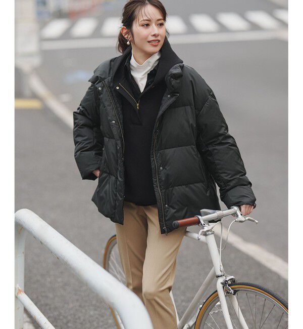 23区「【Oggi掲載】シレータフタ ハイネック ショート ダウンコート」|ダウン|