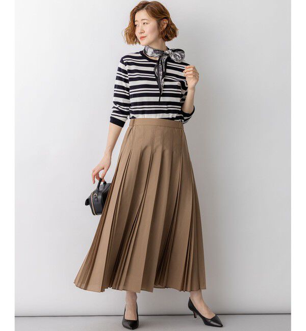 23区「スタンプ柄 シルク ダイヤ スカーフ」|バンダナ・スカーフ|