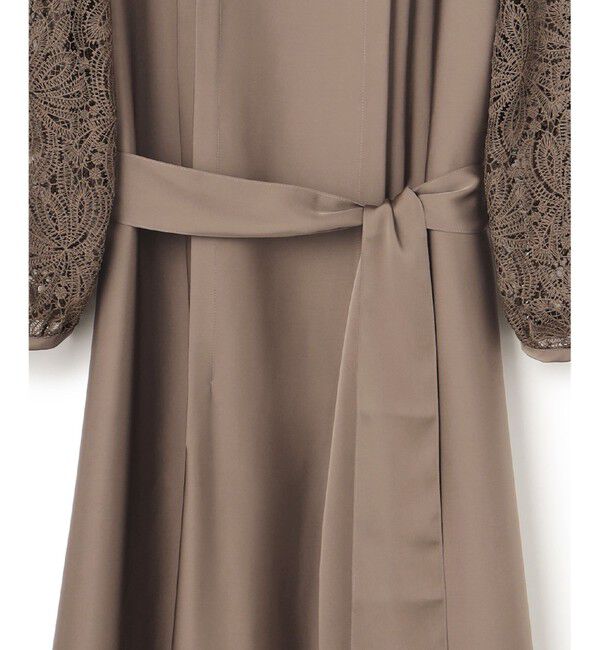 23区「【APPLAUDIR】ノーブルサテン リボンブーケレースコンビ ドレス」|ドレス|