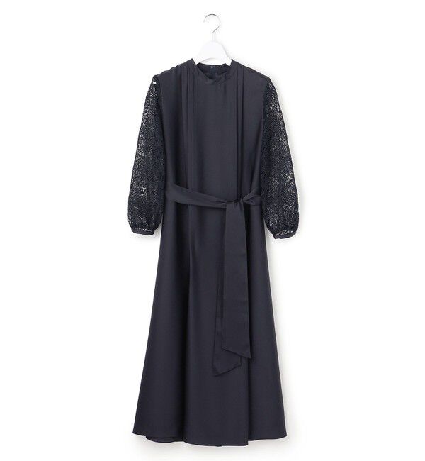 23区「【APPLAUDIR】ノーブルサテン リボンブーケレースコンビ ドレス」|ドレス|