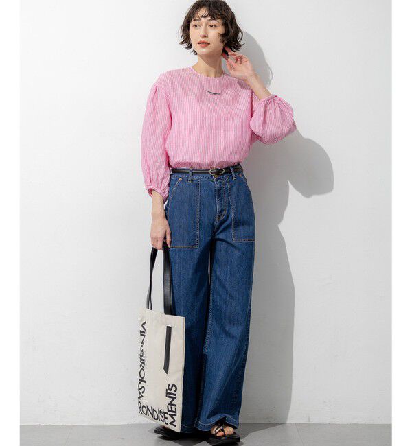 23区「【見上愛さん着用】23区 Summer DENIM ベイカーパンツ」|デニム|