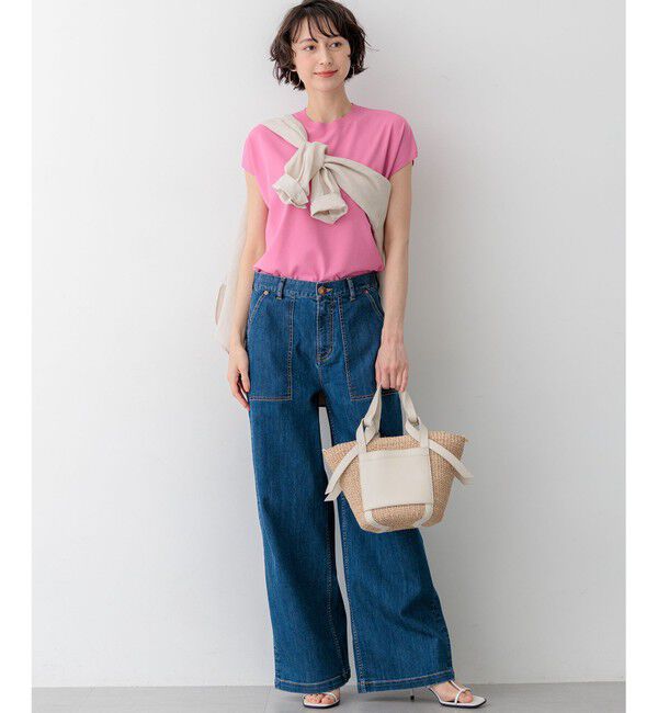 23区「【見上愛さん着用】23区 Summer DENIM ベイカーパンツ」|デニム|