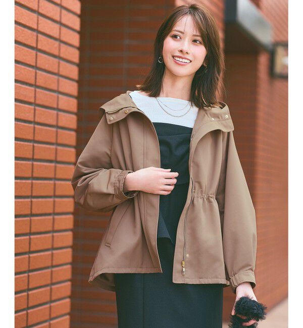 ANY SIS「フーディショート ブルゾン」|ブルゾン・スタジャン|モカ