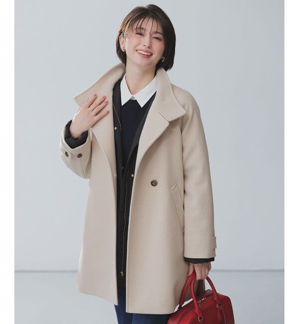 ANY SIS「ウールライクスタンドカラー ミドルコート」|その他|