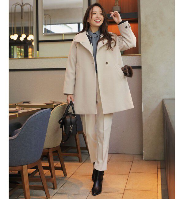 ANY SIS「ウールライクスタンドカラー ミドルコート」|その他|