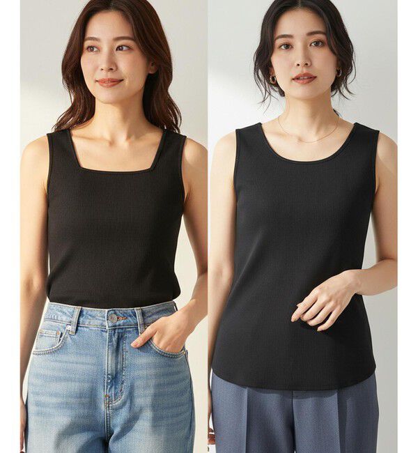 ANY SIS「2WAY タンクトップ」|タンクトップ|ブラック