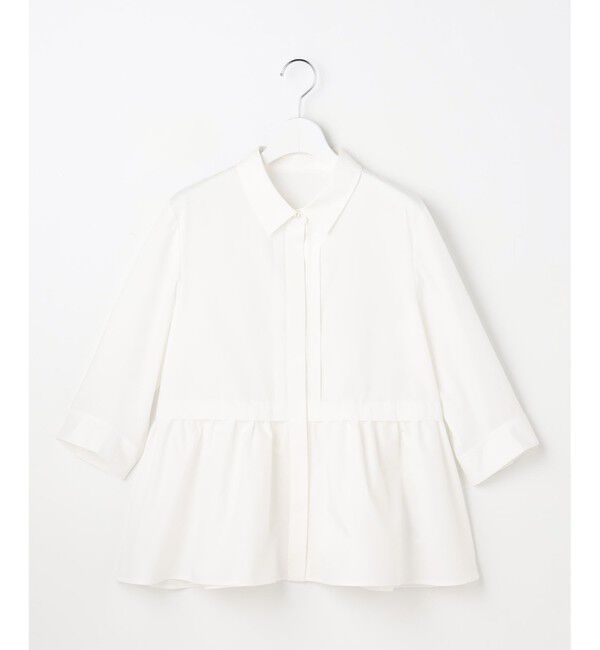 ANY SIS「フレアペプラム シャツ」|シャツ・ブラウス|