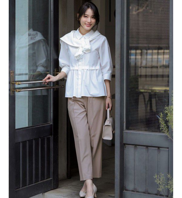 ANY SIS「フレアペプラム シャツ」|シャツ・ブラウス|