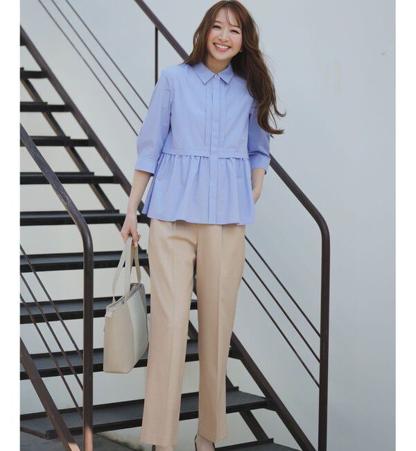 ANY SIS「フレアペプラム シャツ」|シャツ・ブラウス|