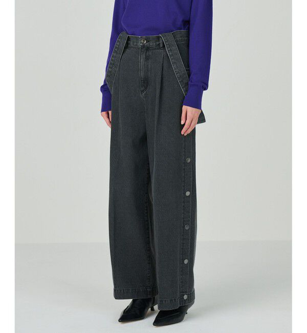 Diagram「サスペンダーデニムパンツ」|デニム|ブラック