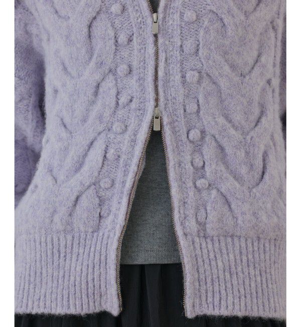 GRACE CONTINENTAL「ヘアリーニットコクーンジャケット」|その他|